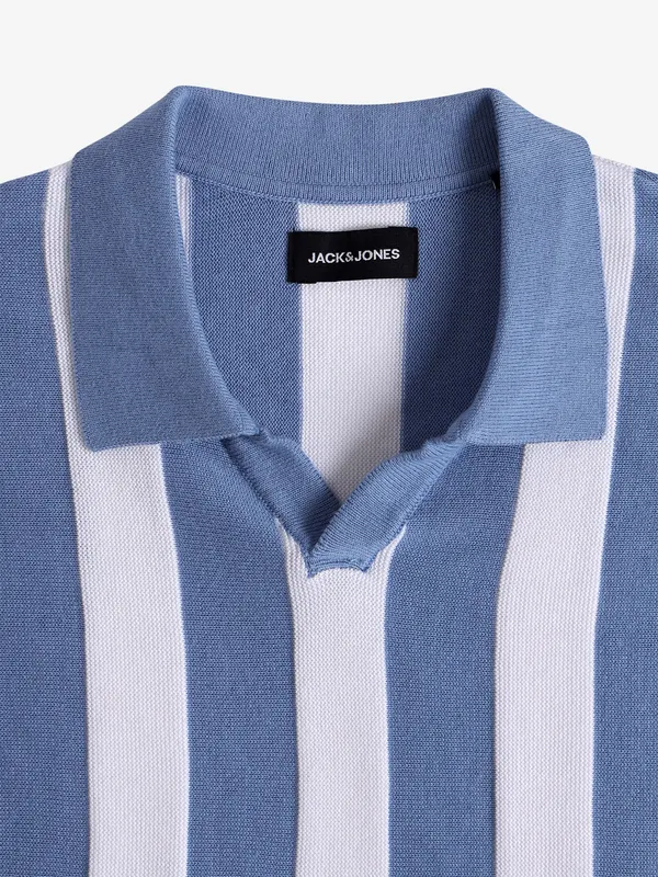 JACK&JONES sky blue stripe t-shirt
