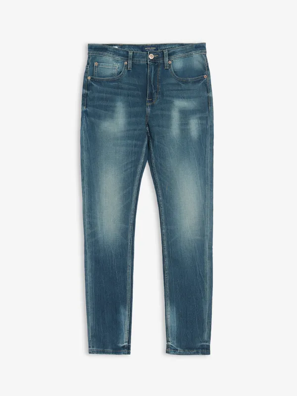 JACK&JONES slim fit teal blue washed jeans