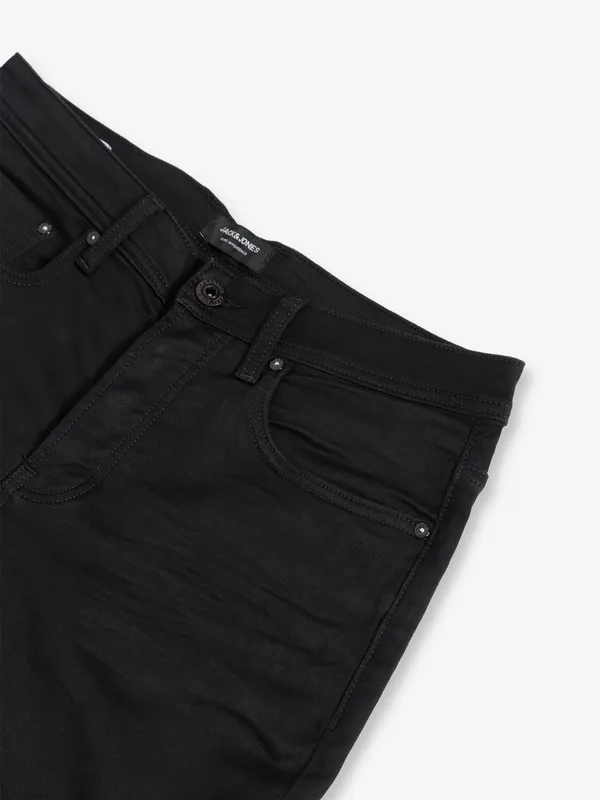 JACK&JONES solid black slim fit jeans