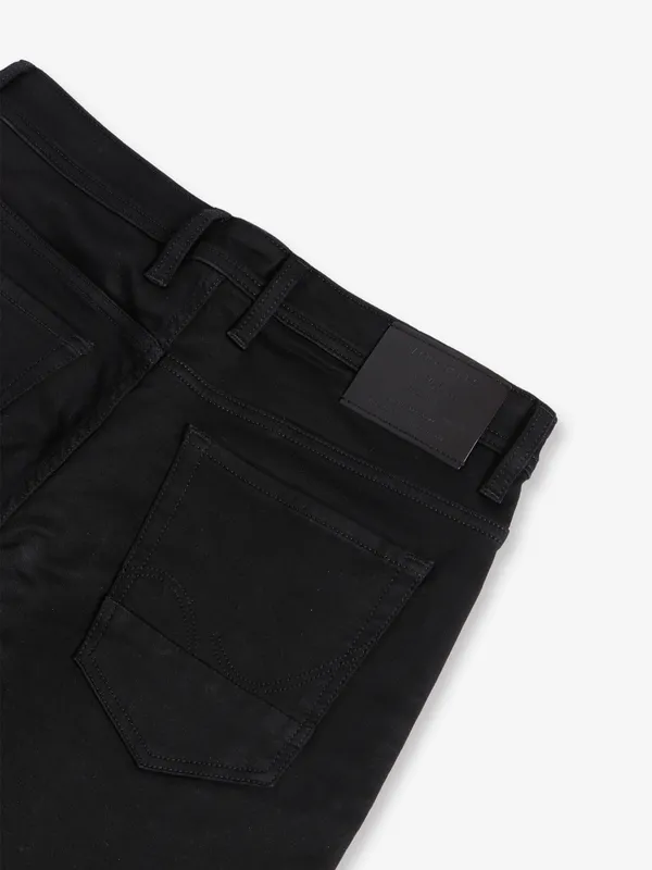 JACK&JONES solid black slim fit jeans