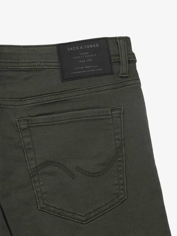 JACK&JONES solid olive jeans
