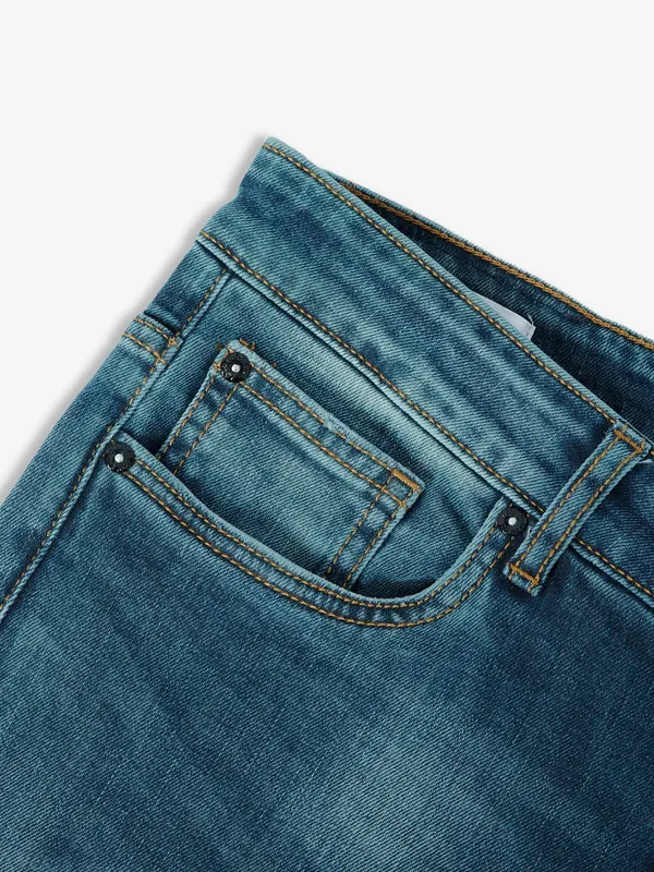 JACK&JONES teal blue washed jeans