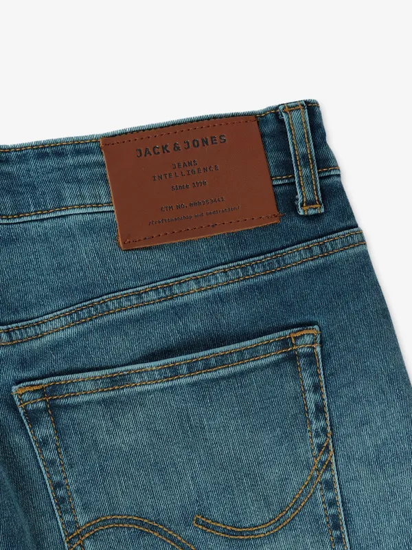 JACK&JONES teal blue washed jeans