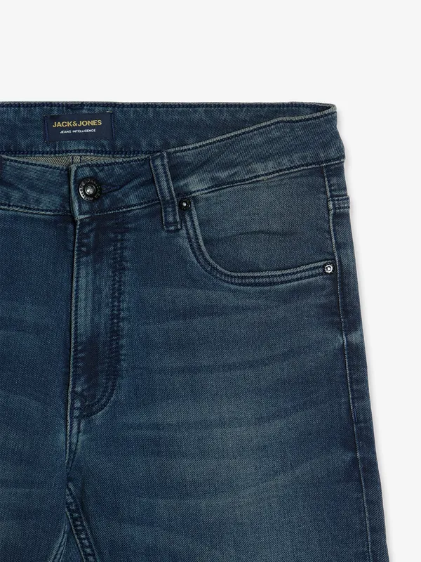 JACK&JONES washed dark blue jeans