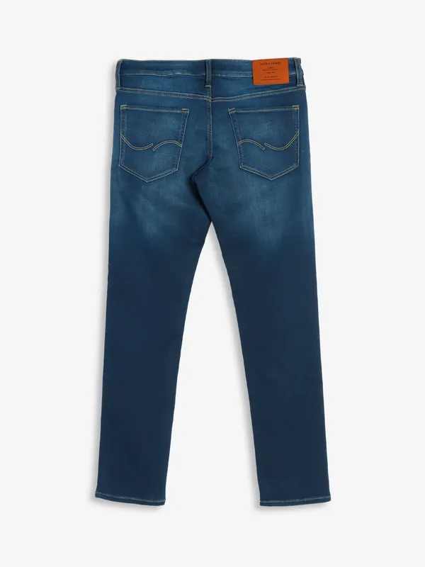 JACK&JONES washed jeans in dark blue