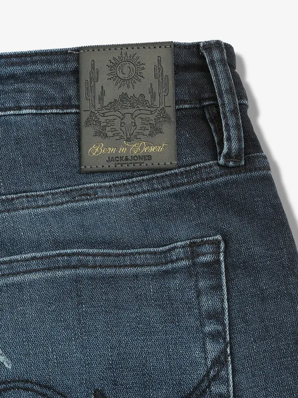 JACK&JONES washed navy jeans