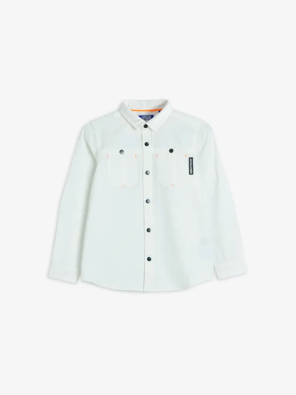 JACK&JONES white cotton shirt