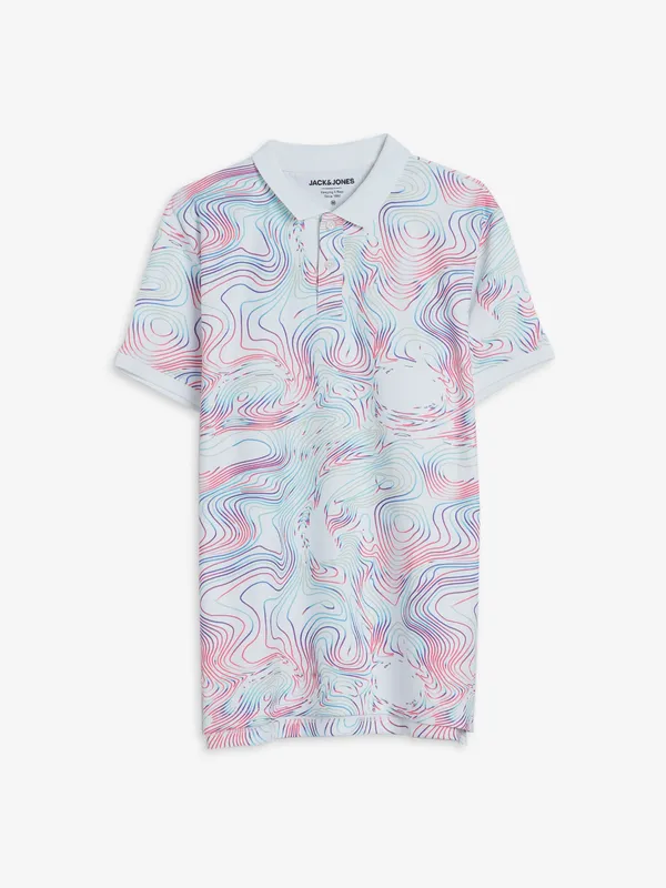JACK&JONES white polo t shirt