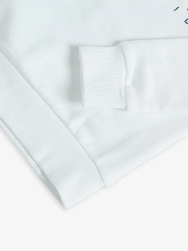 JACK&JONES white printed sweatshirt