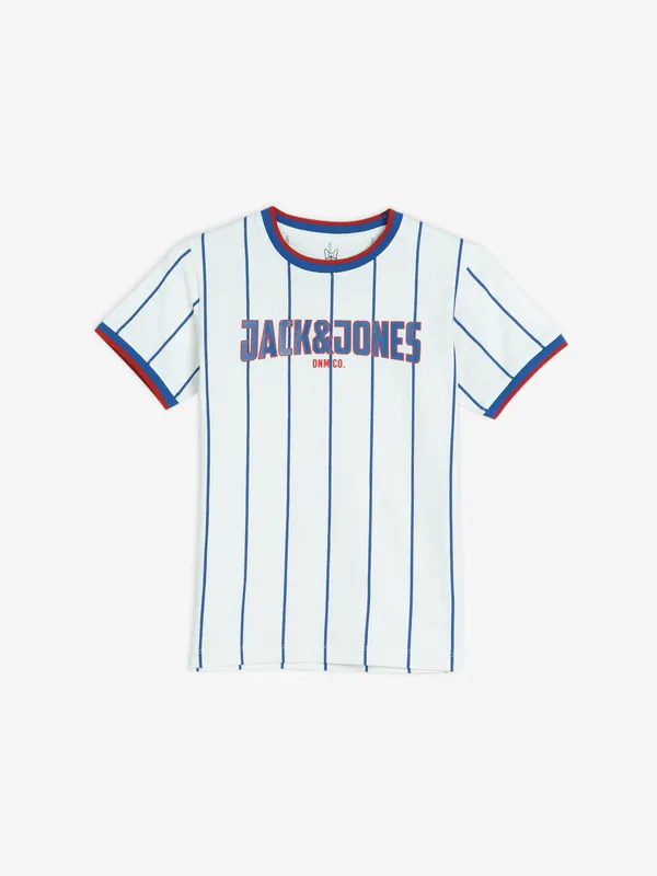 JACK&JONES white stripe t shirt