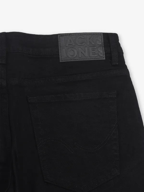 JACK & JONES black denim solid jeans