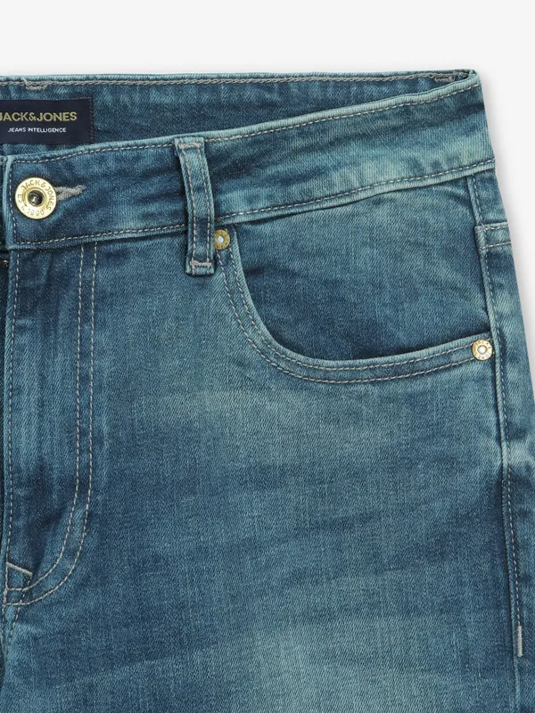 JACK & JONES blue washed jeans in slim fit