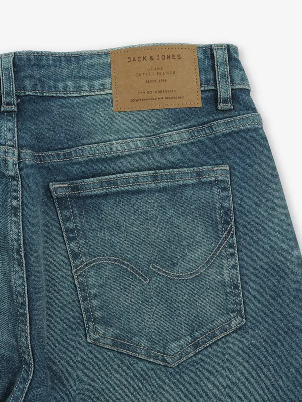 JACK & JONES blue washed jeans in slim fit