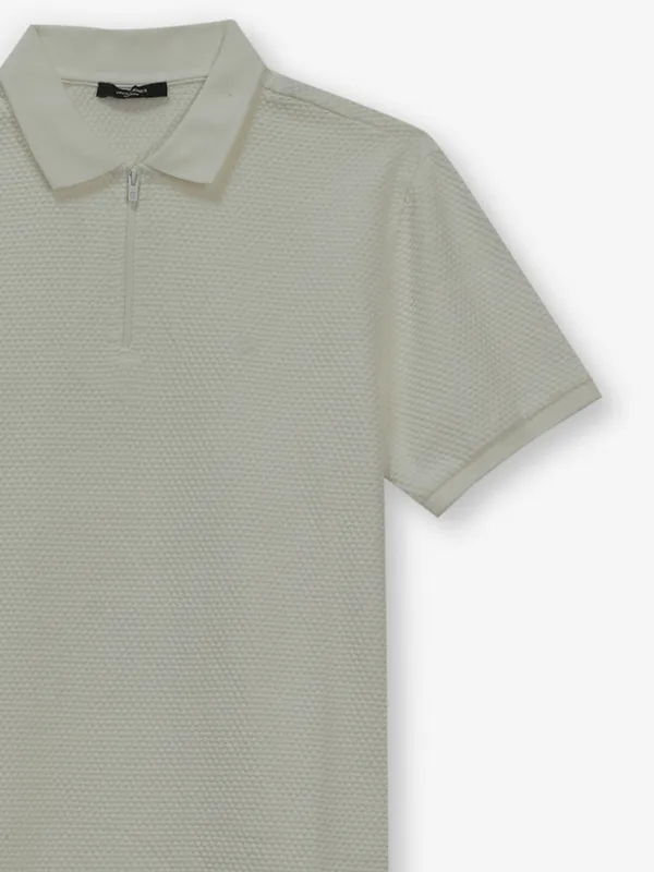 JACK & JONES cream cotton t-shirt