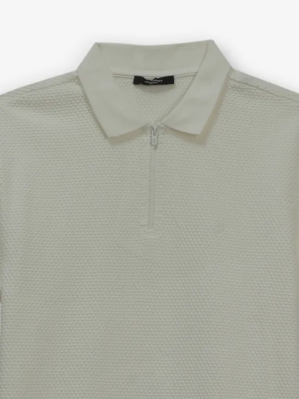 JACK & JONES cream cotton t-shirt