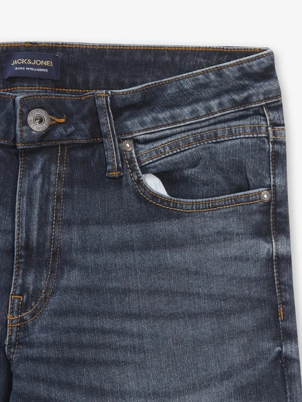JACK & JONES dark blue washed denim jeans