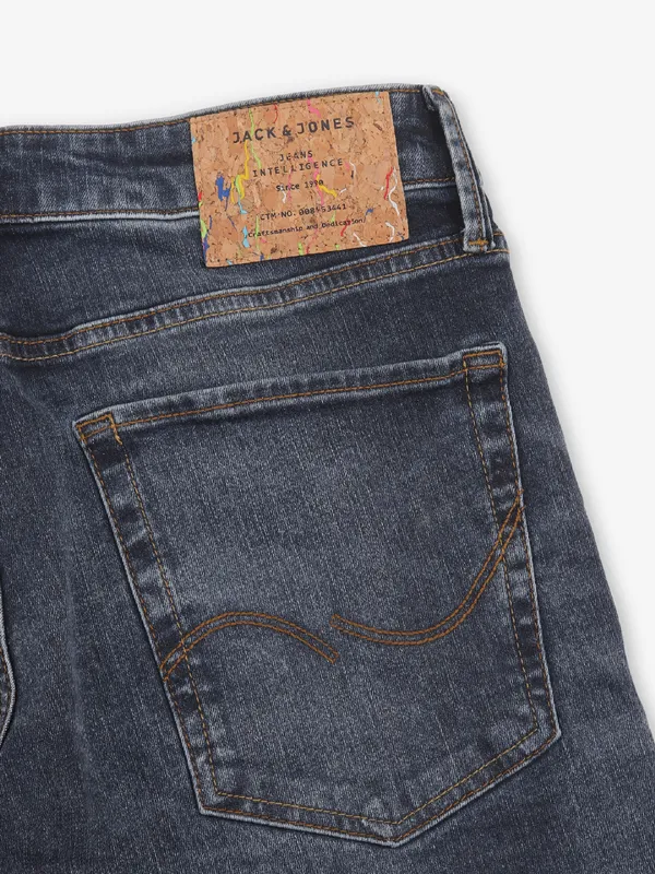 JACK & JONES dark blue washed denim jeans