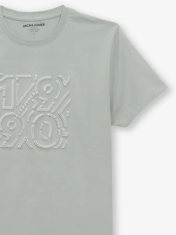 JACK & JONES dusty pista green t-shirt