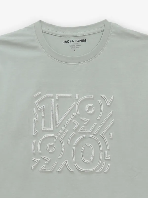 JACK & JONES dusty pista green t-shirt