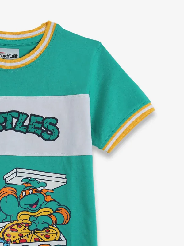 JACK & JONES green printed t-shirt