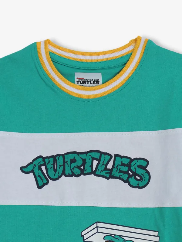 JACK & JONES green printed t-shirt