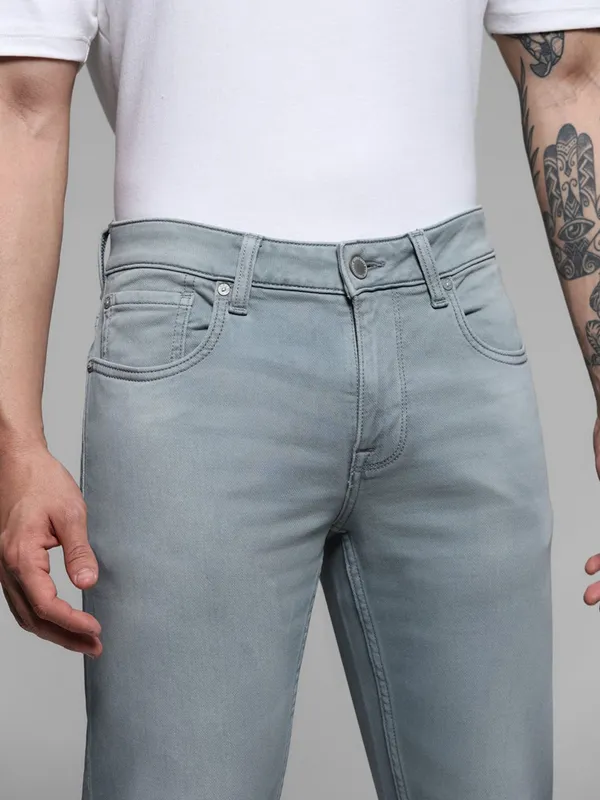 JACK & JONES grey washed denim jeans