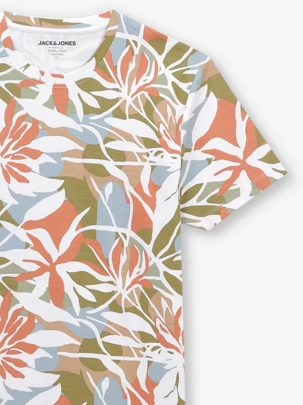 JACK & JONES multi color ptinted t-shirt