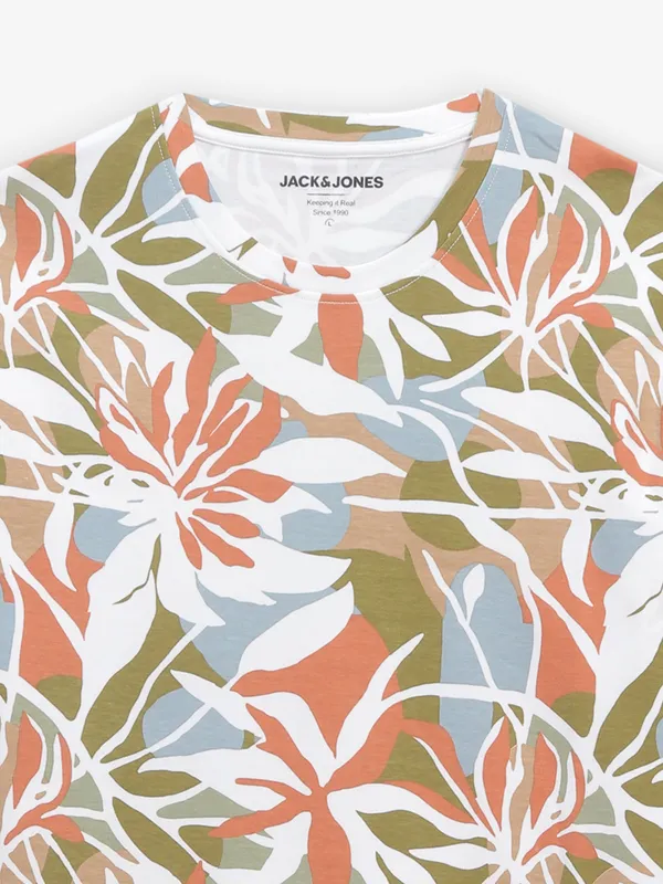 JACK & JONES multi color ptinted t-shirt