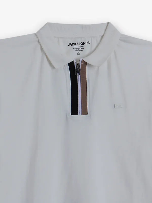 JACK & JONES off-white t-shirt in cotton