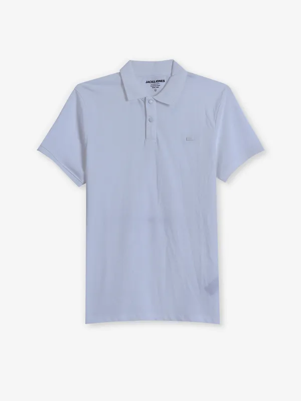 JACK & JONES plain cotton t-shirt in white