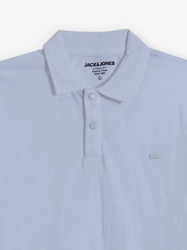 JACK & JONES plain cotton t-shirt in white