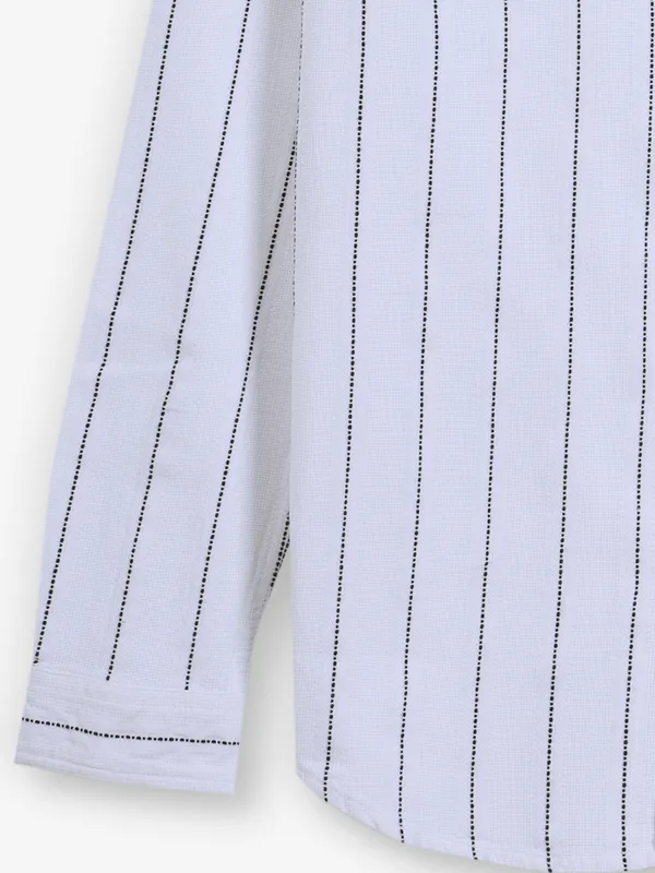 JACK & JONES white cotton stripe shirt