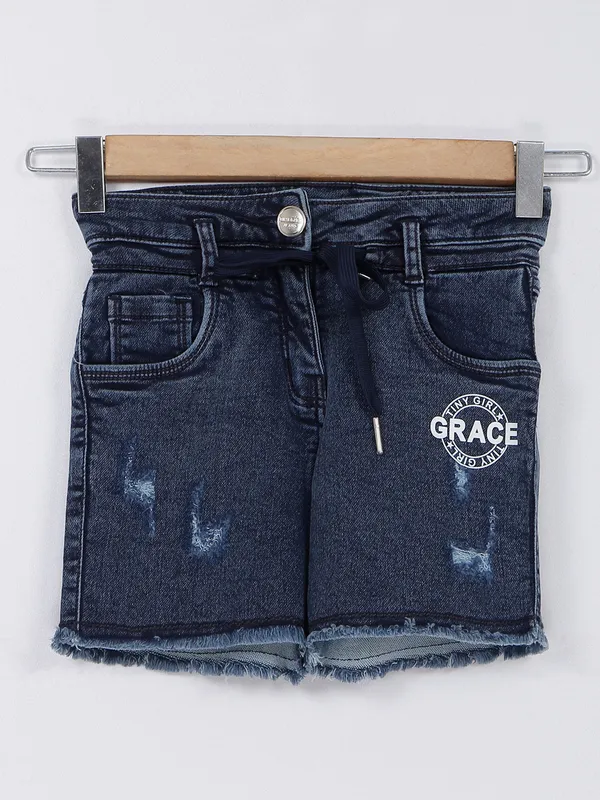 Just Clothes blue denim shorts