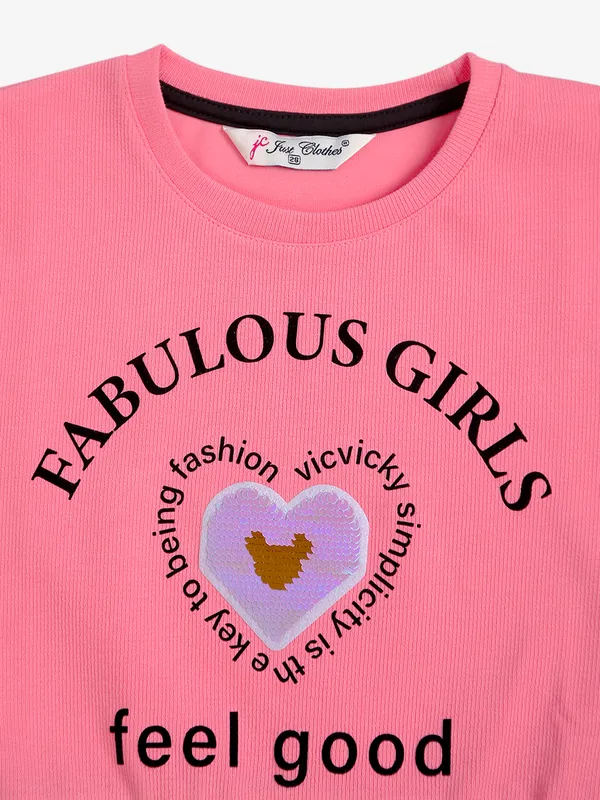 Just Clothes pink printed top