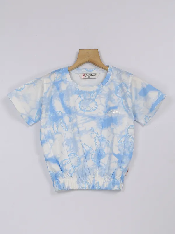 Just Clothes sky blue cotton top