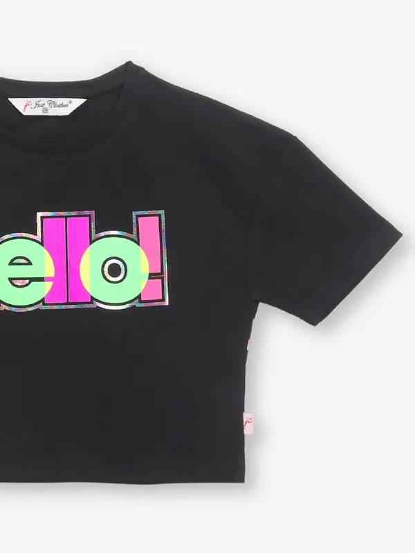 JUST CLOTHS black crop top