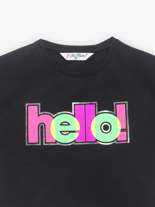 JUST CLOTHS black crop top