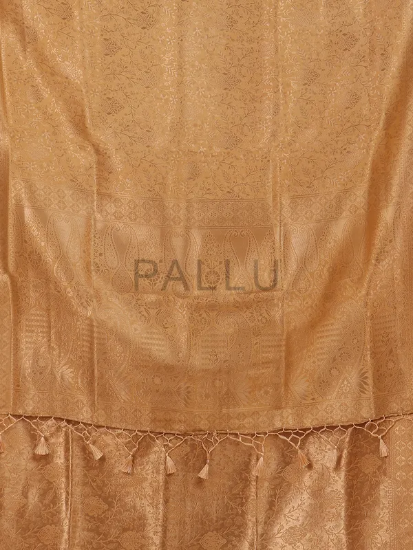 Khaki kanjivaram silk saree for women