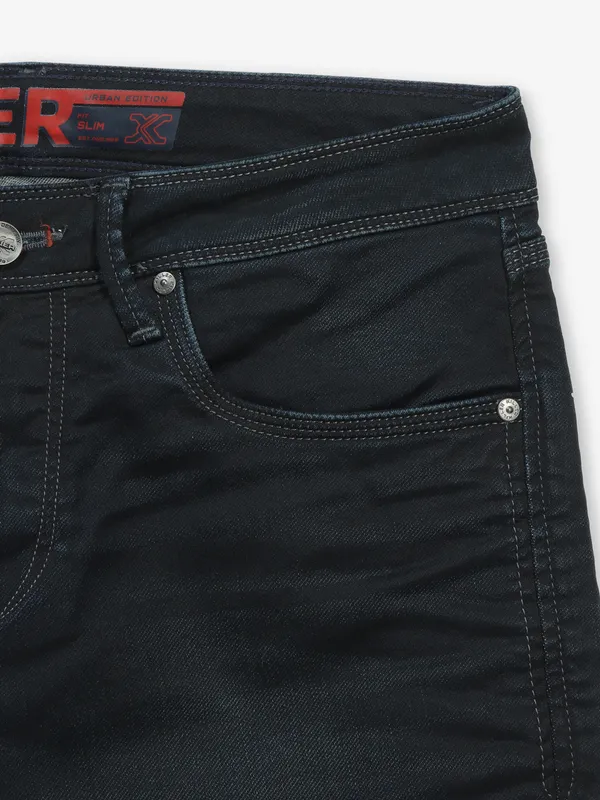 KILLER black slim fit jeans in denim
