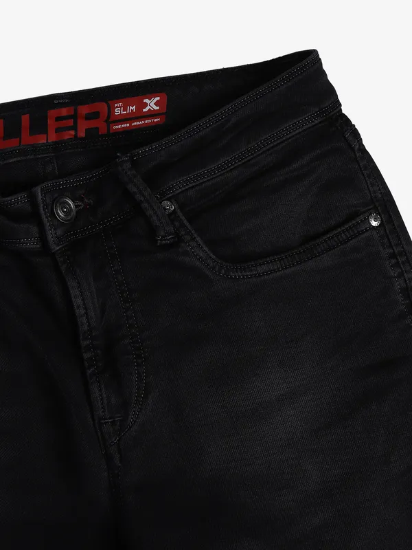 Killer black slim fit solid jeans
