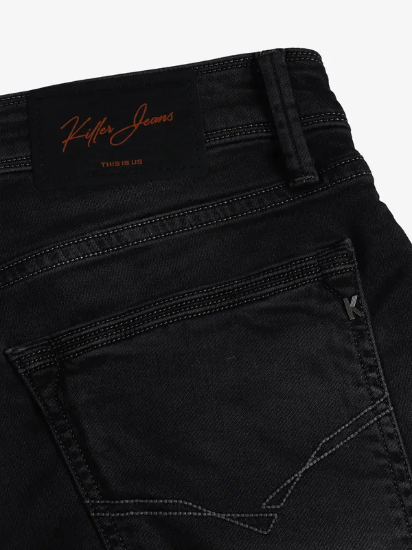 Killer black slim fit solid jeans