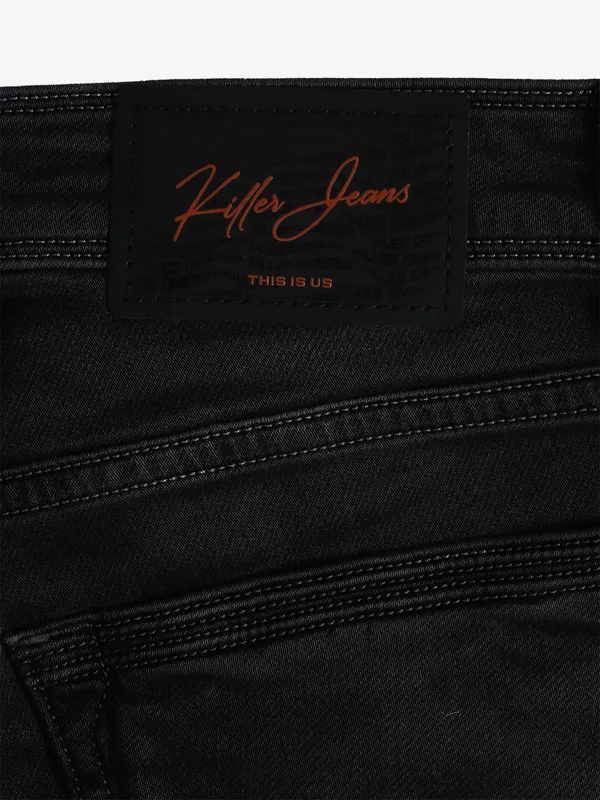 Killer black slim fit solid jeans