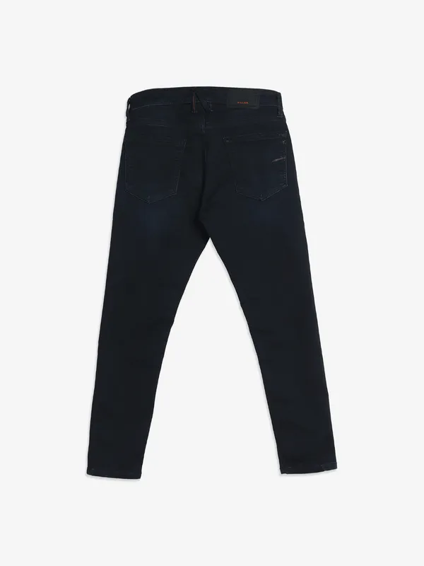 KILLER black solid ankle length jeans