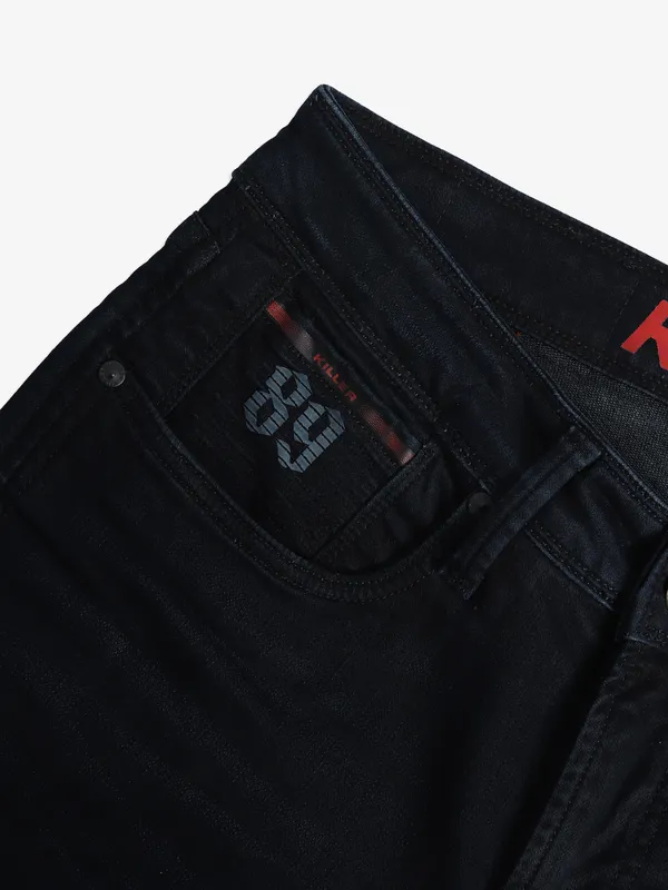 KILLER black solid ankle length jeans
