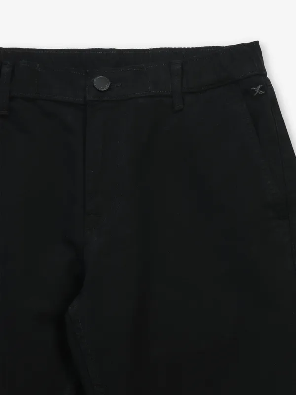 KILLER black solid denim jeans