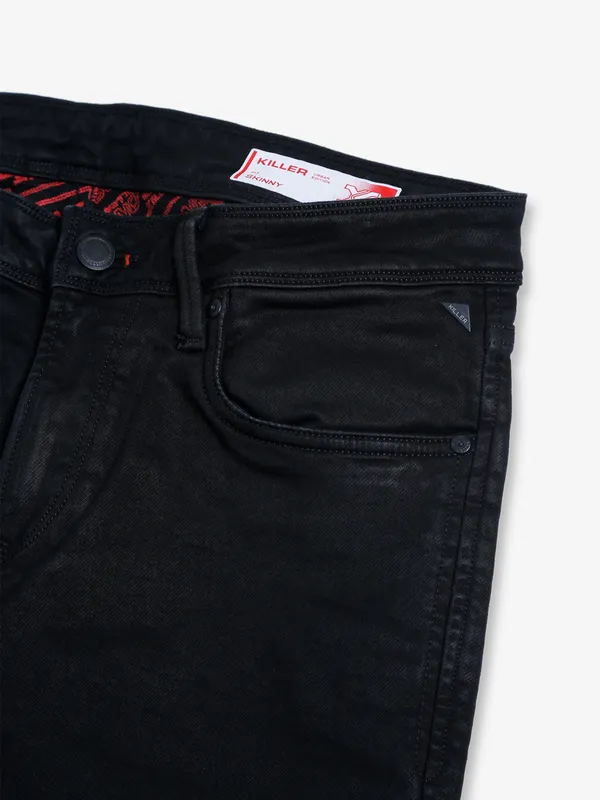 Killer black solid skinny fit jeans
