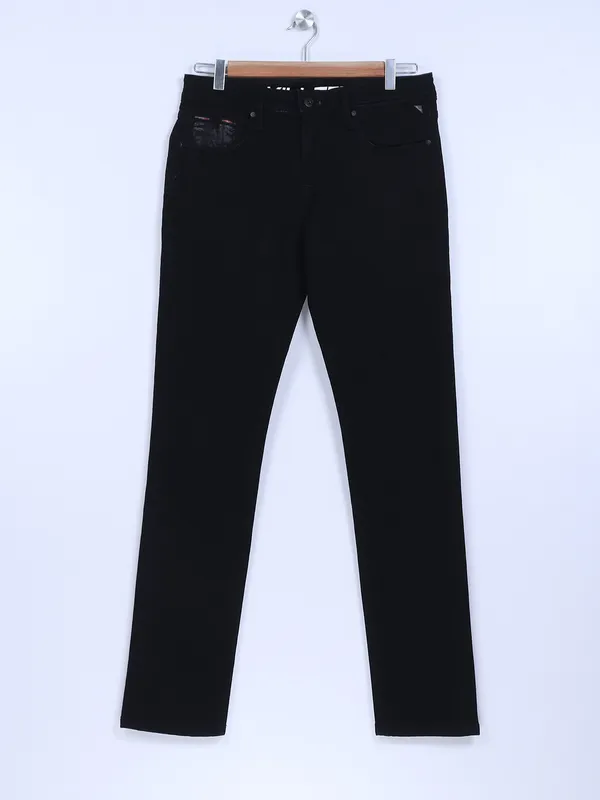Killer black solid slim fit jeans