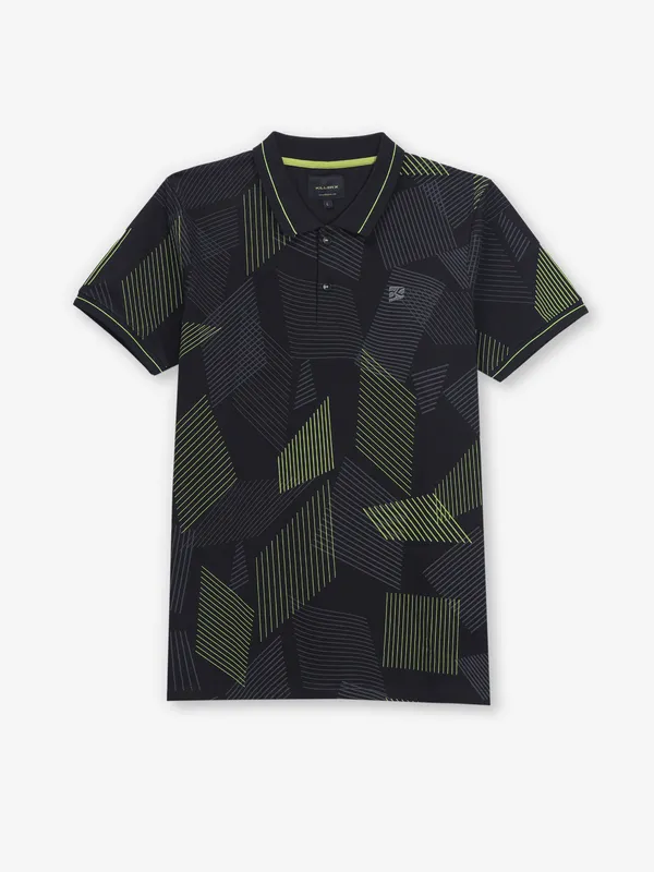 KILLER black texture cotton t-shirt