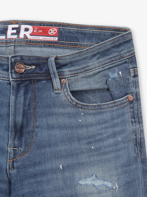 KILLER blue straight fit denim jeans