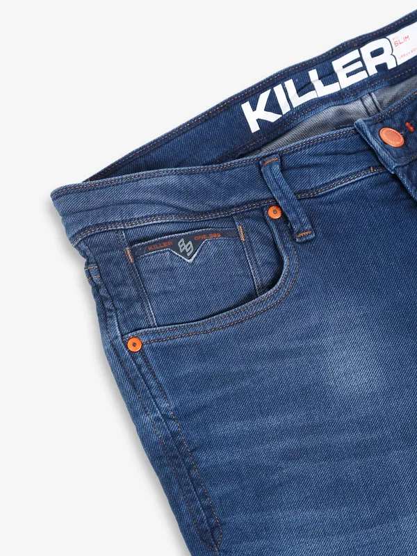 Killer blue washed slim fit jeans